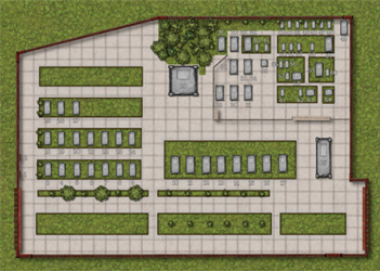 Карта-схема пантеона имени Комитаса